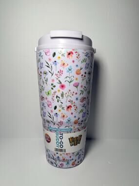 Frost Buddy WILDFLOWER To Go Buddy Universal Cup Insulator Tumbler OG Lid NIB